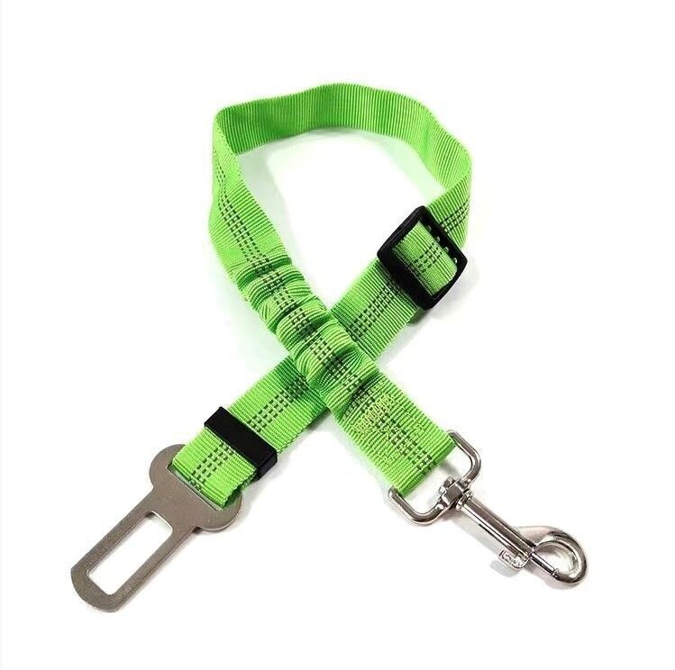 Dog Car Seat Belt Harness Green