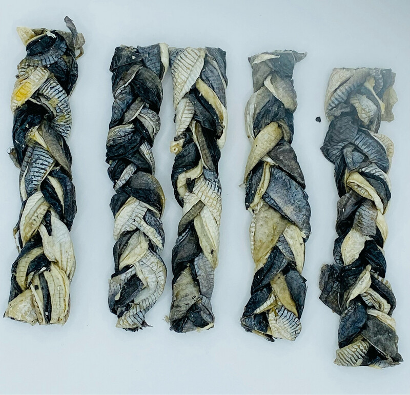 Braided Cod Fish Skins - 5 pack