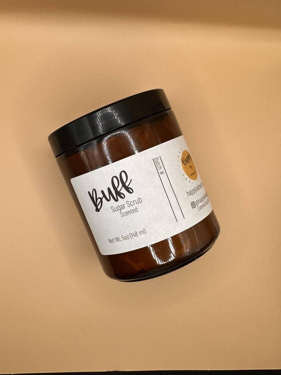 5 oz Buff Sugar Scrub Scented  (Frankincense, Lavender, 
Vanilla)