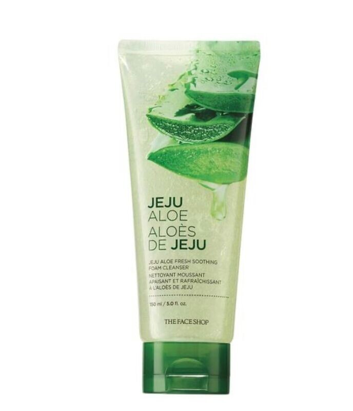 The Face Shop Jeju Aloe Soothing Foam Cleanser