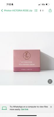 Victoria Rose Poly Peptide Cream