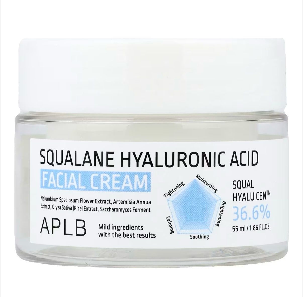 APLB Squalane Hyaluronic Acid Facial Cream