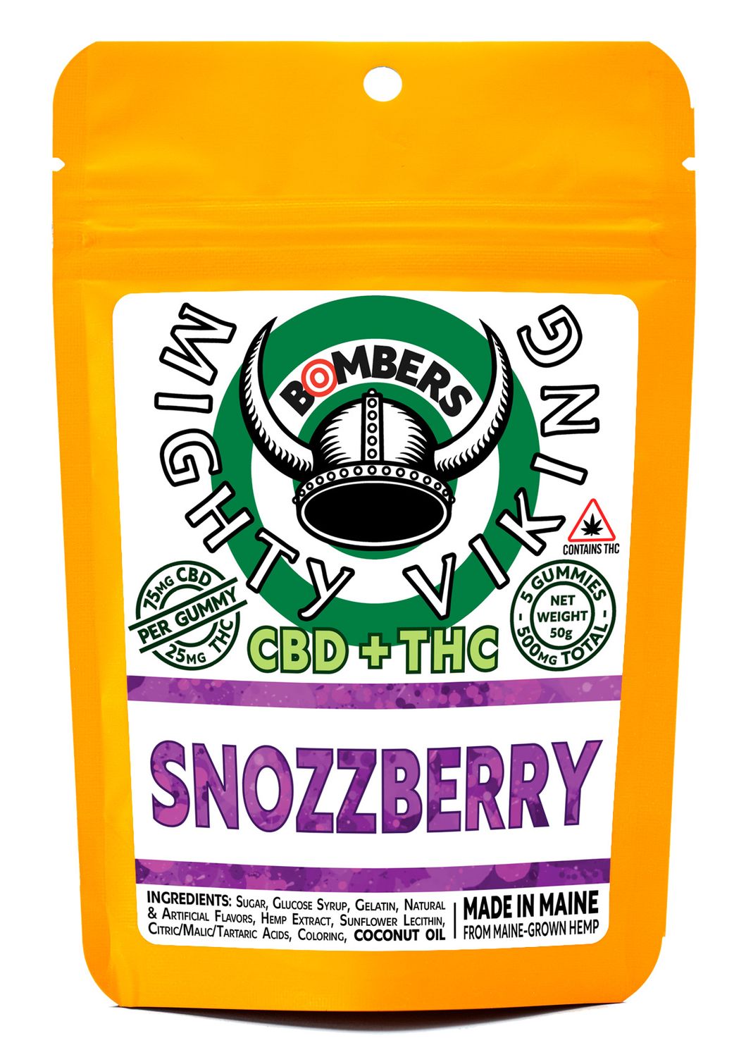 Snozzberry (75 mg CBD & 25 mg THC Bombers)