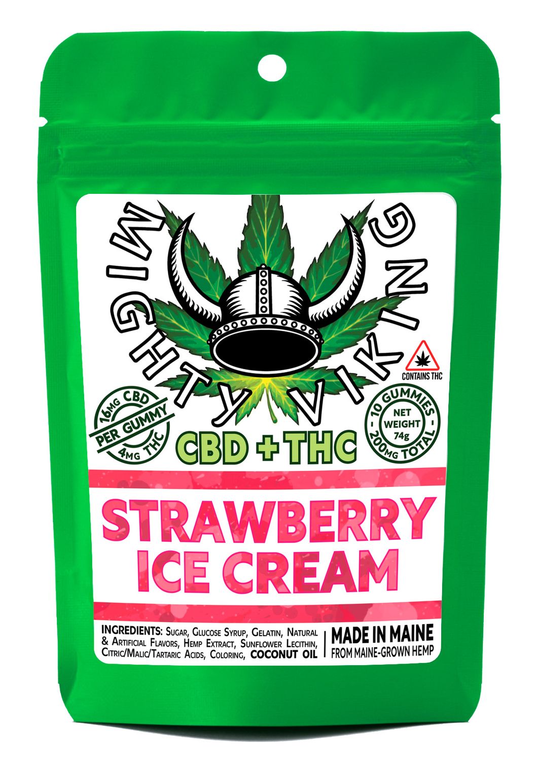 Strawberry Ice Cream (CBD & THC)