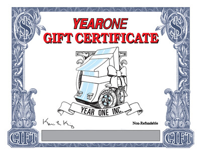 Raffle Ticket for YearONE Gift Certificate