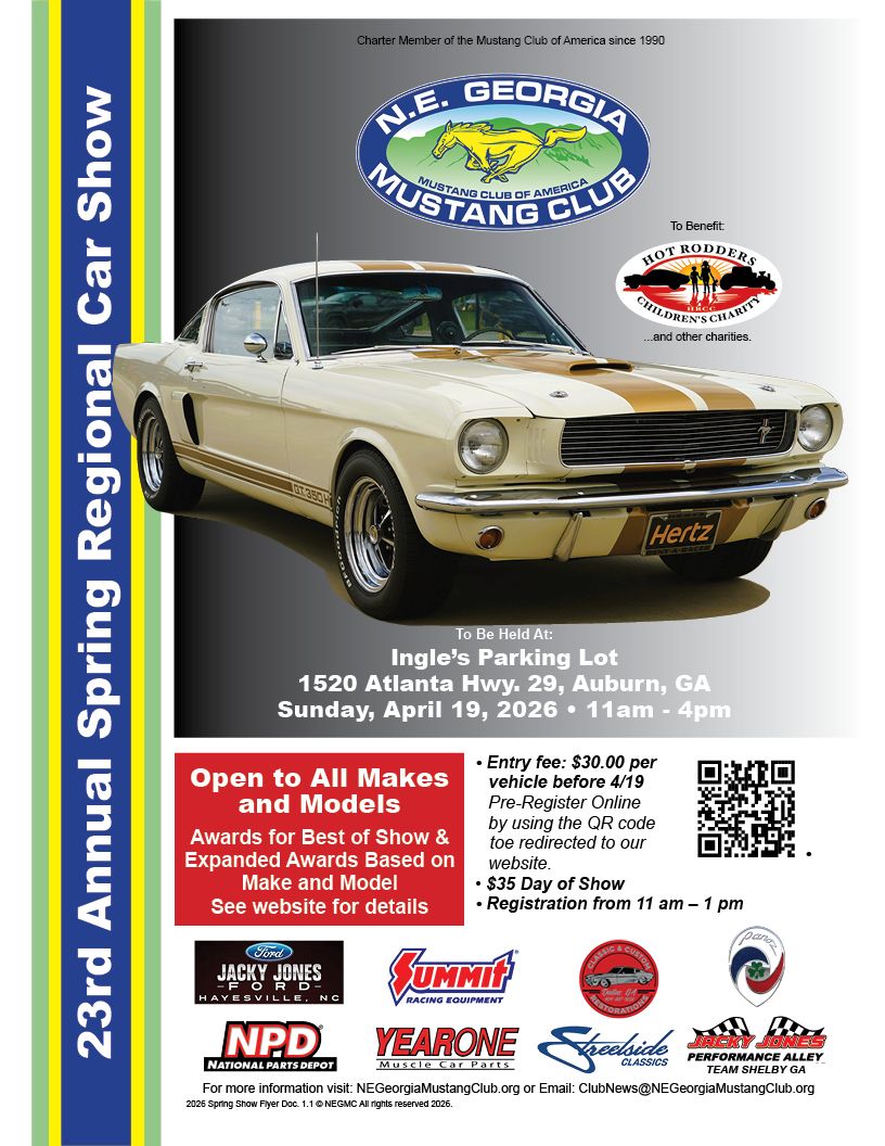 NEGMC 2026 Spring Car Show Pre-Registration