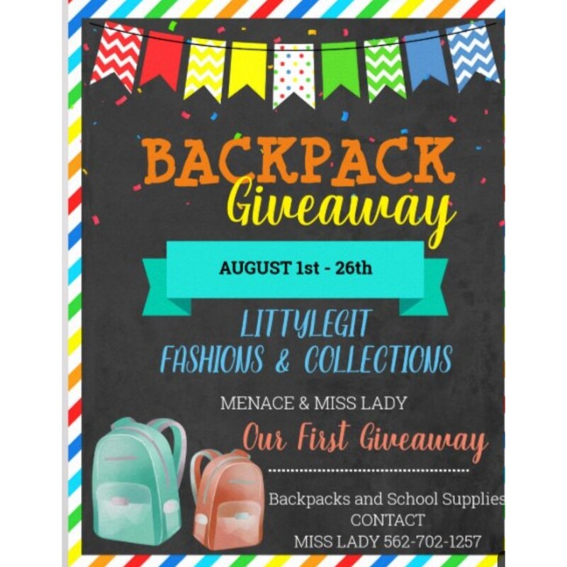 BACKPACK GIVEAWAY