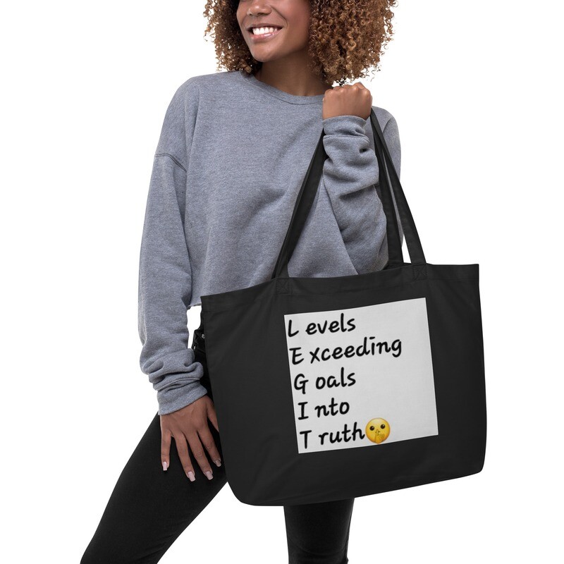 Large organic tote bag