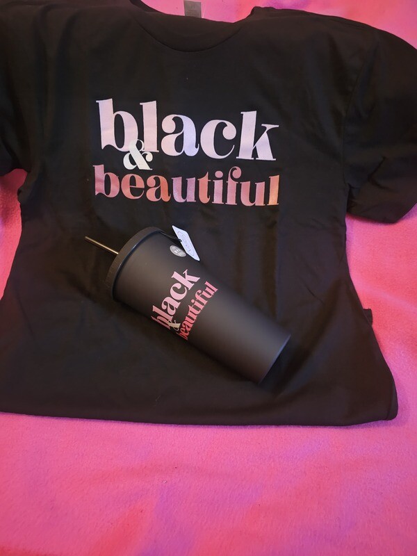 BLACK &amp;BEAUTIFUL SHIRT &amp; CUP