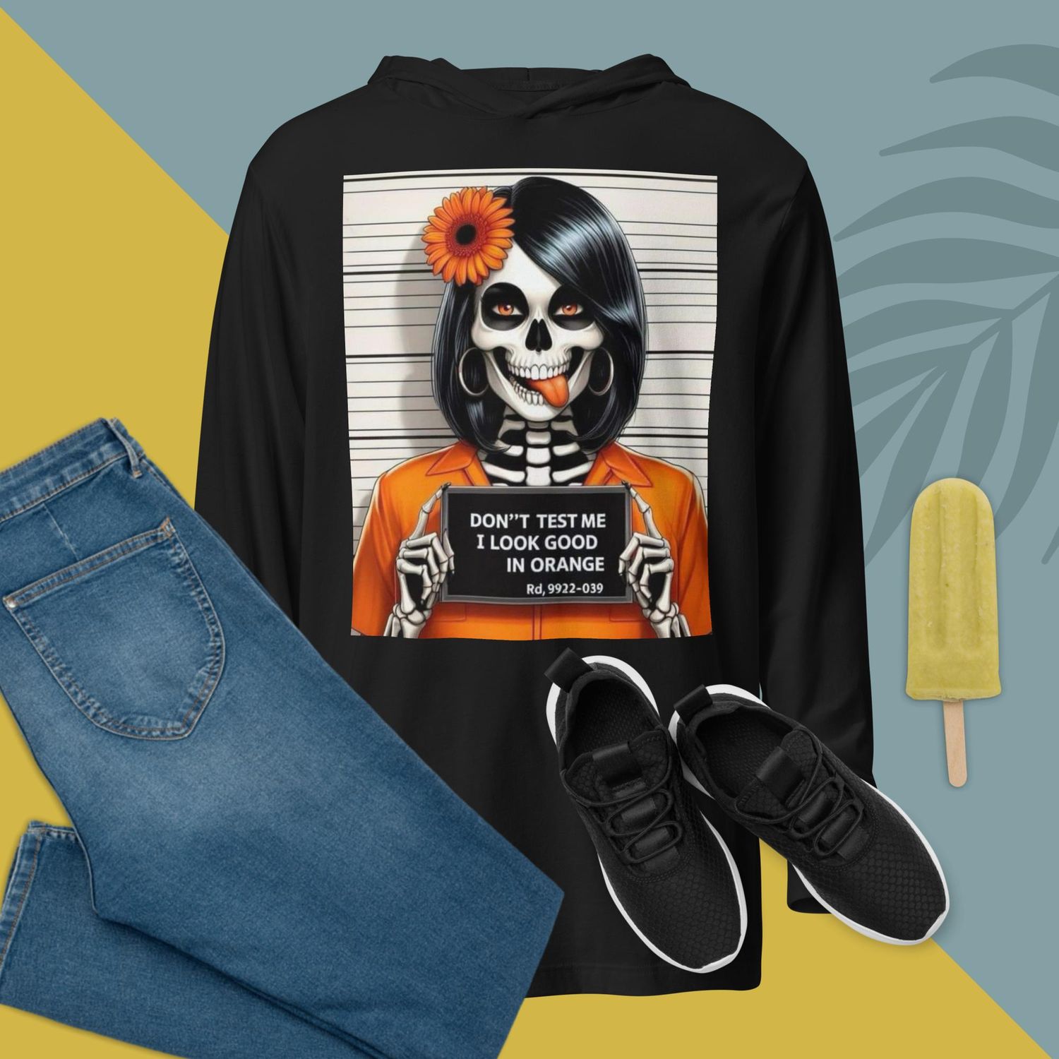 Hooded long-sleeve tee