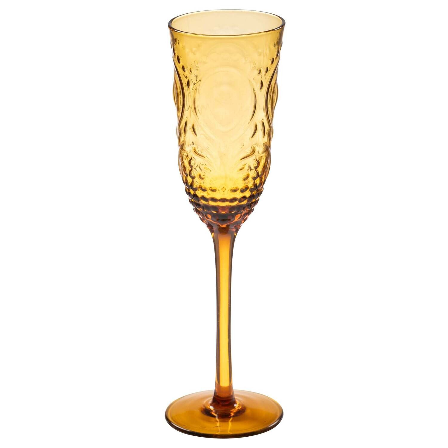 NONNA CHAMPAGNE FLUTE AMBER (S24)