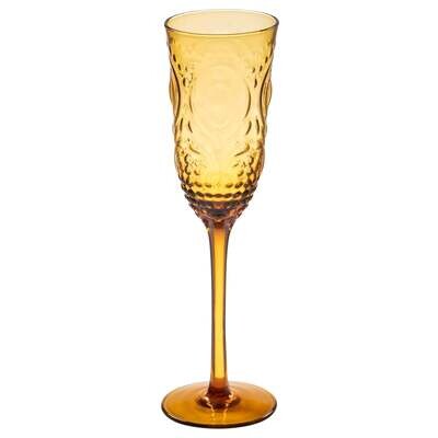 NONNA CHAMPAGNE FLUTE AMBER (S24)