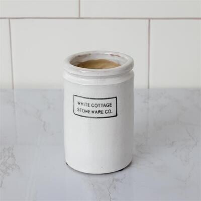 White Cottage Stoneware Half Pint