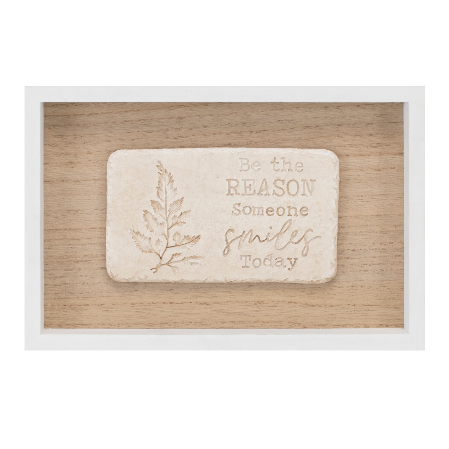 Happy and Smile Frame (2 Asst) 12&quot;L x 8&quot;H MDF/Resin