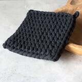 Pot Holder Blk 8&quot; Sq