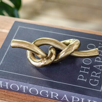 Gold Knot Decor 8&quot;