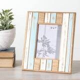 Wood Striped Photo Frame 5&quot;x7&quot;