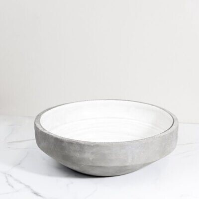 Ceramic Wash Bowl Gray 14.5&quot;