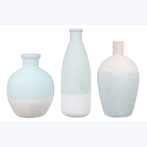 Wood Nautical Decor Faux Vase, 3 Ast
