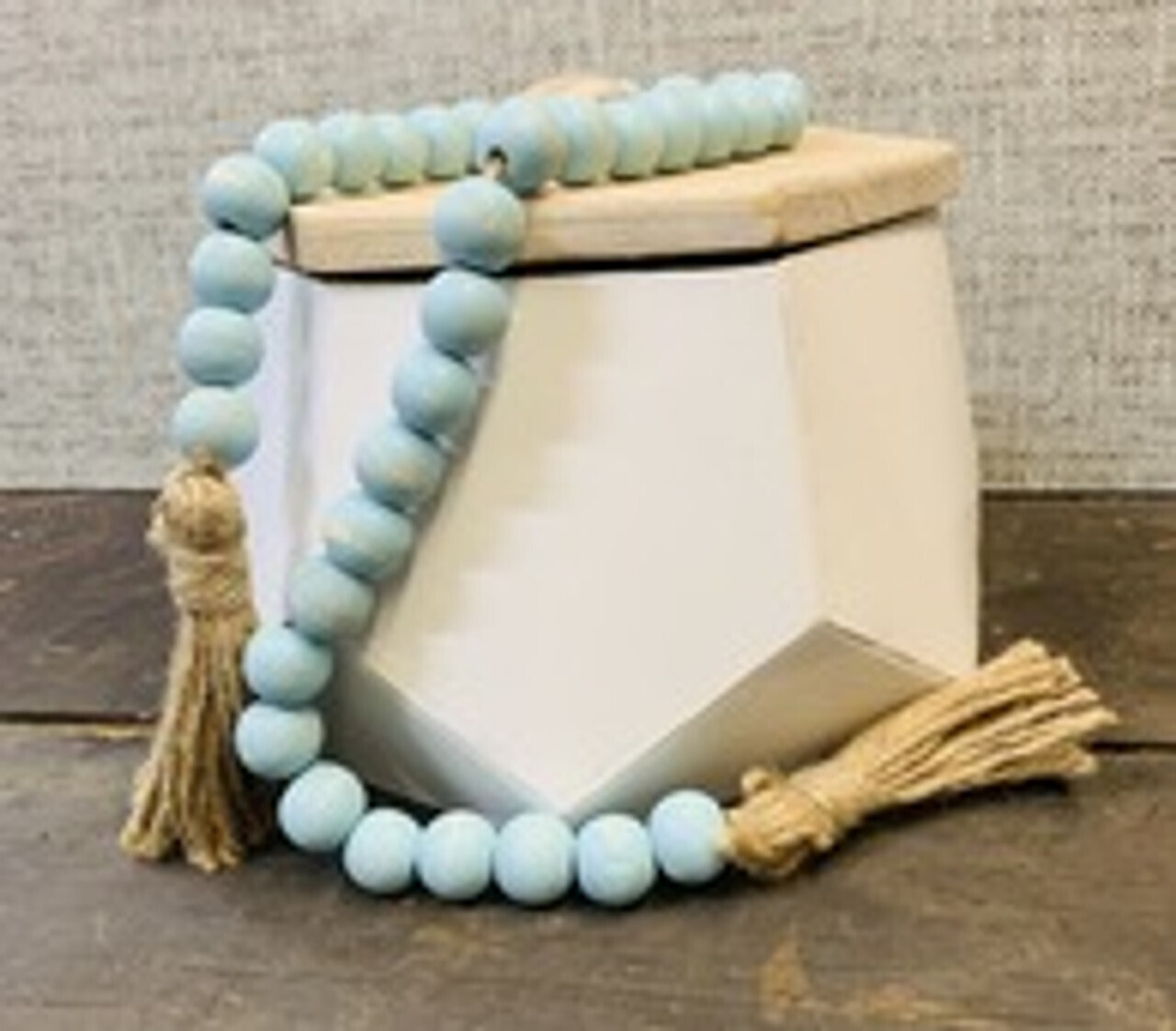 Teal Bead Garland
