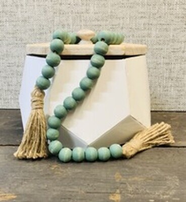 SAGE GREEN BEADS Garland