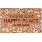 Our Happy Place So Go Away Rug