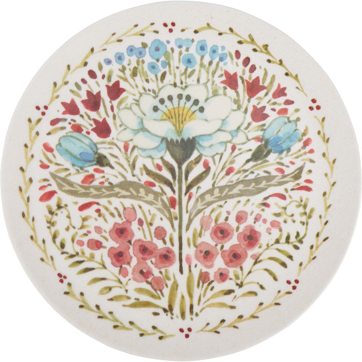 Small Farmhouse Floral Plate