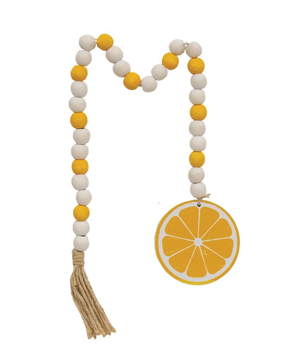 Lemon Slice Bead Garland