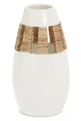 VASE TER/SGR WITO WHT 16H