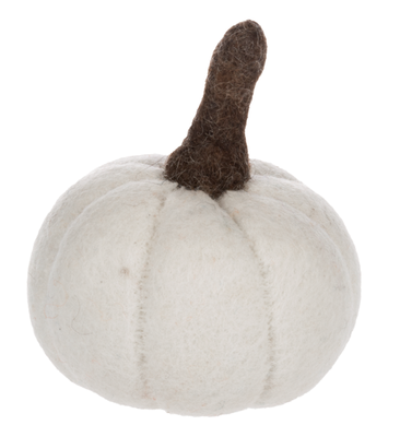 SM IVORY PUMPKIN WOOL