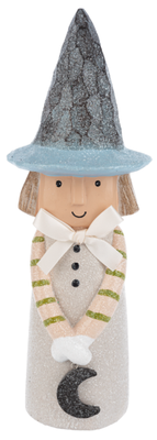 Witchy Witch Figurine With Moon