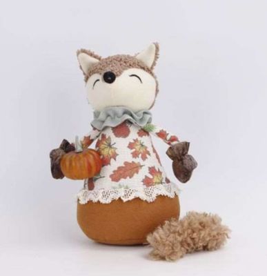 9x5x11&quot; Fabric heavy body fox decoration Girl