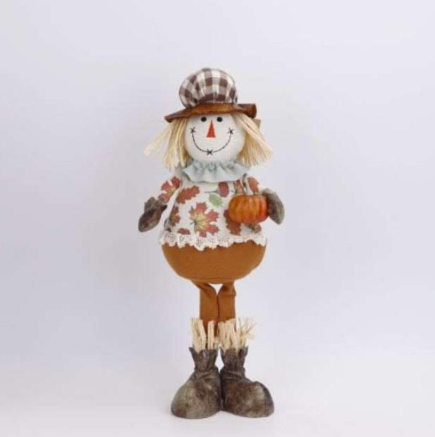 8x3.5x21&quot; Fabric standing scarecrow GIRL
