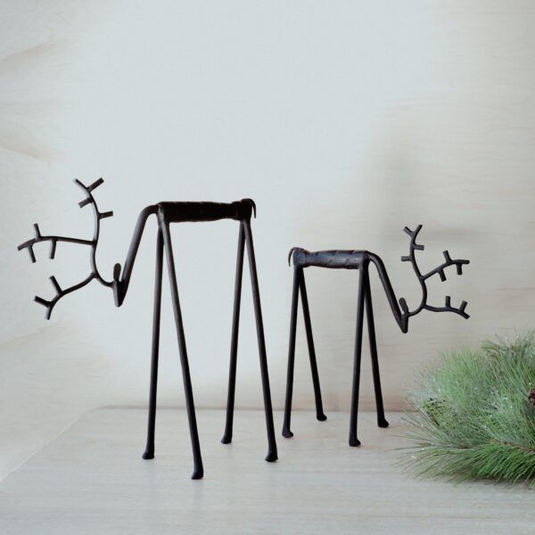 Metal Head Down Deer Black LG
