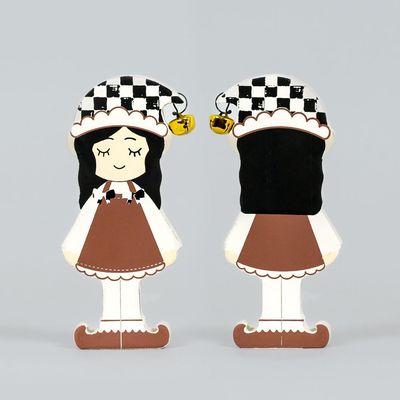 3x6x1 Chunky Wood Shape  Girl Elf