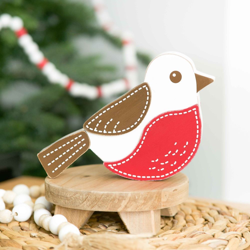 8x5x1.5 Rvs Chunky Wood Shape Bird