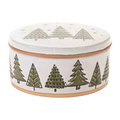 Canister 7.5&quot;D x 3.75&quot;H  Ceramic.