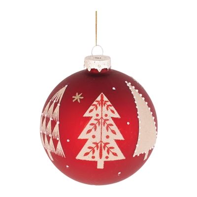 Ball Ornament 4&quot;D Glass
