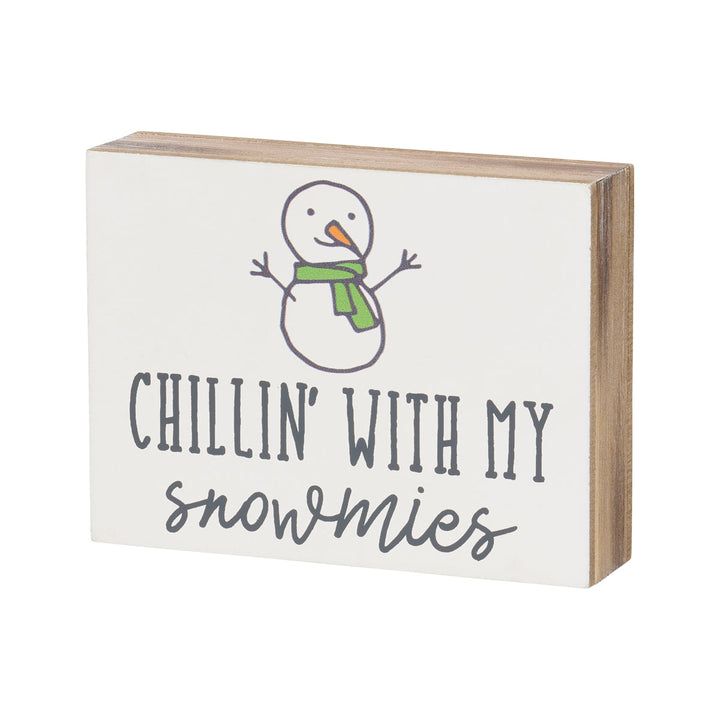 Snowmies Block Sign