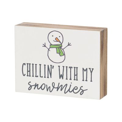 Snowmies Block Sign