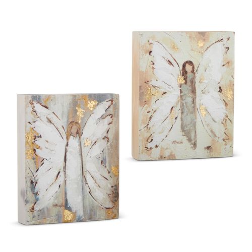 10&quot; Angel Block Wall Art