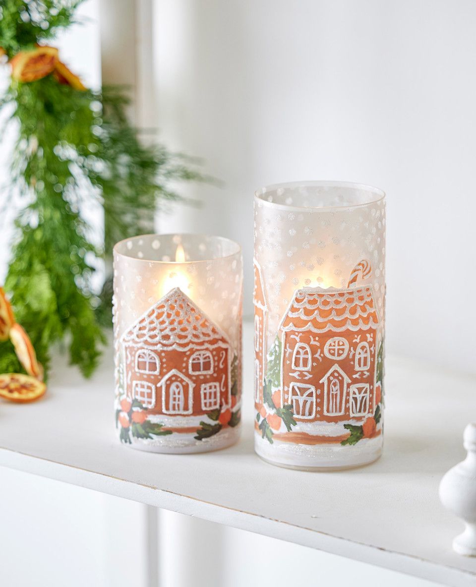 8&quot; GINGERBREAD HOUSE CONTAINER L