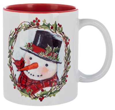 Santa &amp; Snowman Mug SNOWMAN