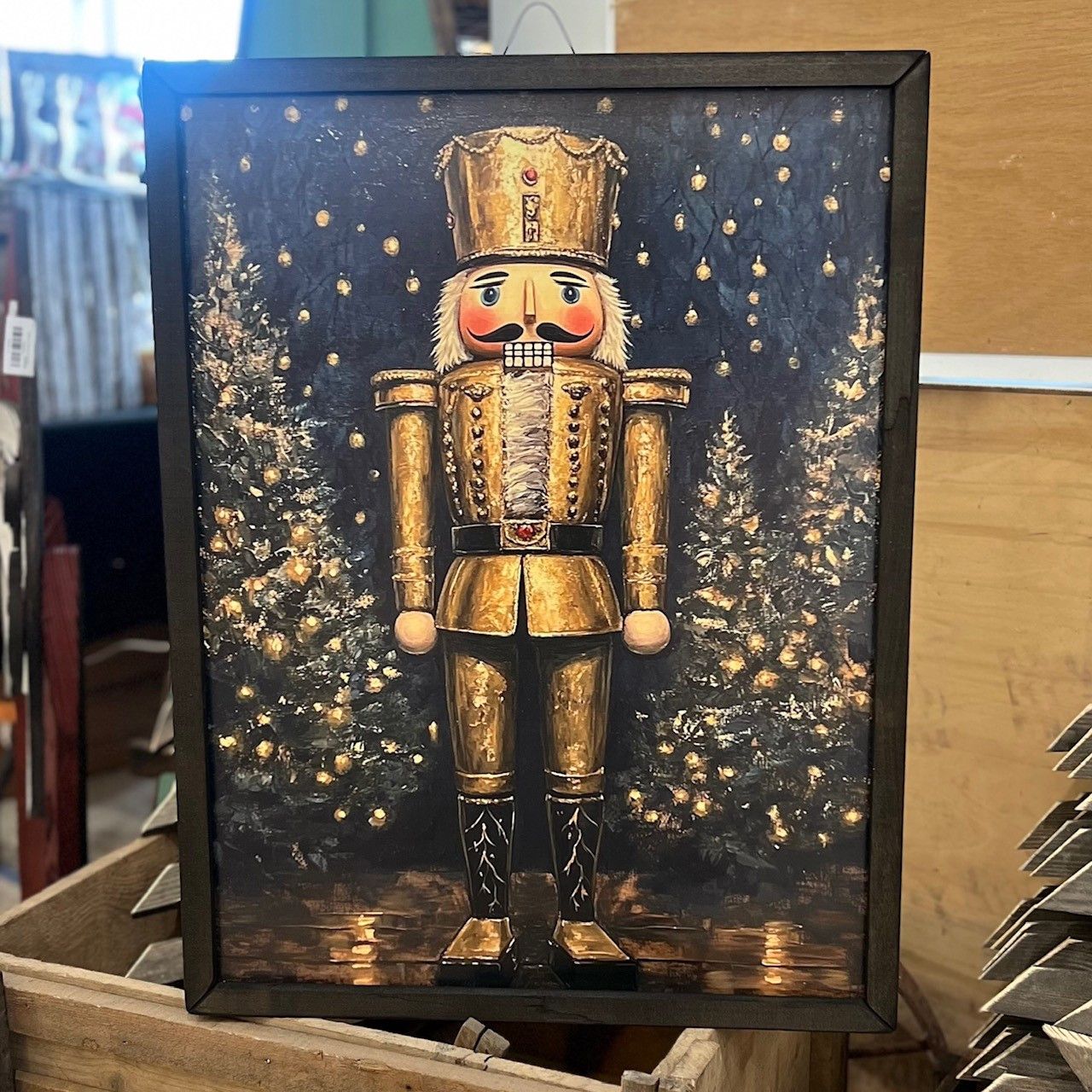 Gold  Nutcracker Box Frame 18x24