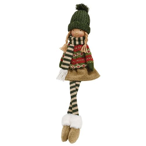 Green Nordic Knit Girl