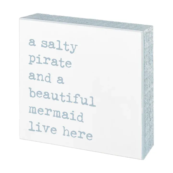 Salty Pirate Box Sign