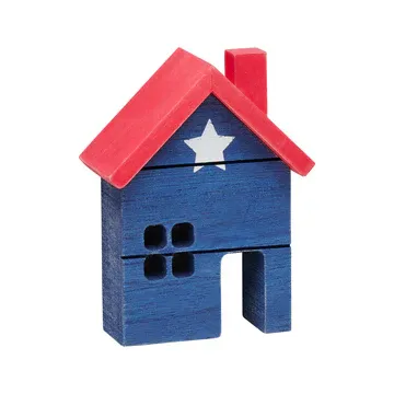 Med. Blue Red Cottage