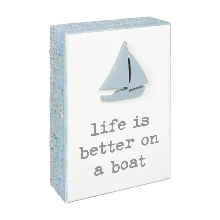 On A Boat 3D Box Sign