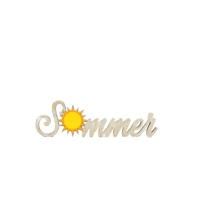 13x4x1 wood cutout (SUMMER) ntrl/yl