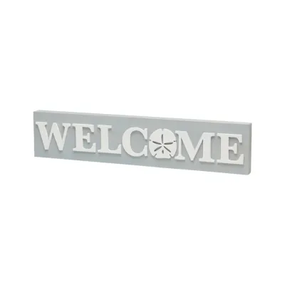 Beachy Welcome Dollar 3D Block Sign